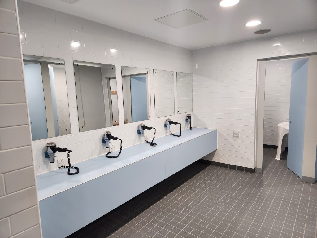 New changing room facilities