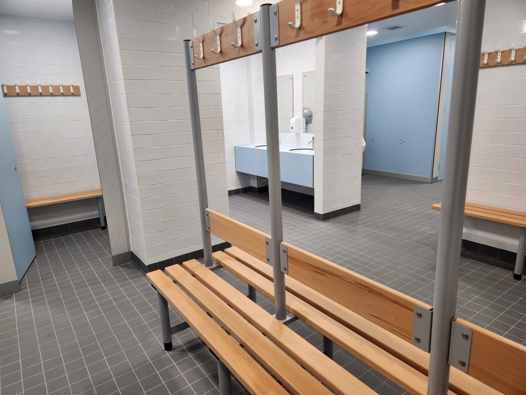 New changing room facilities 