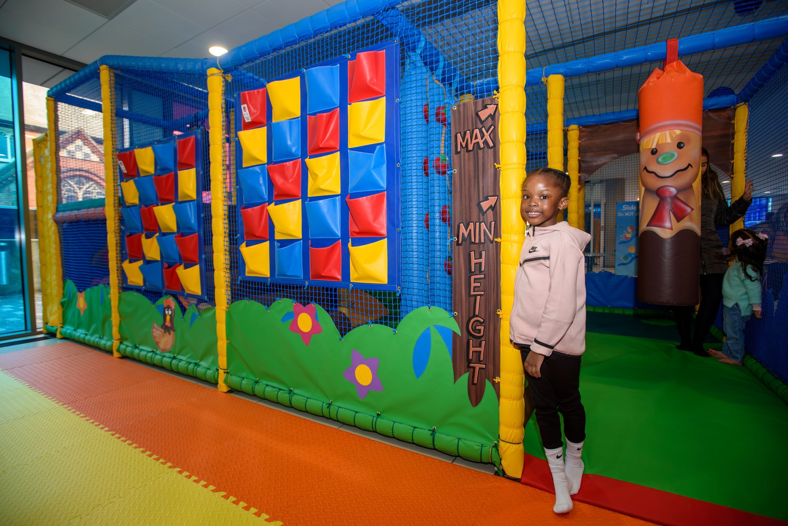 Active Lambeth Streatham Leisure Centre Soft Play opening Cllr Donatus 20.01.24 Joe Twigg 7